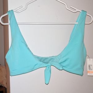 Teal blue bathing suit top